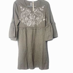 Uncle Frank boutique Anthro boho embroidered dress size S small